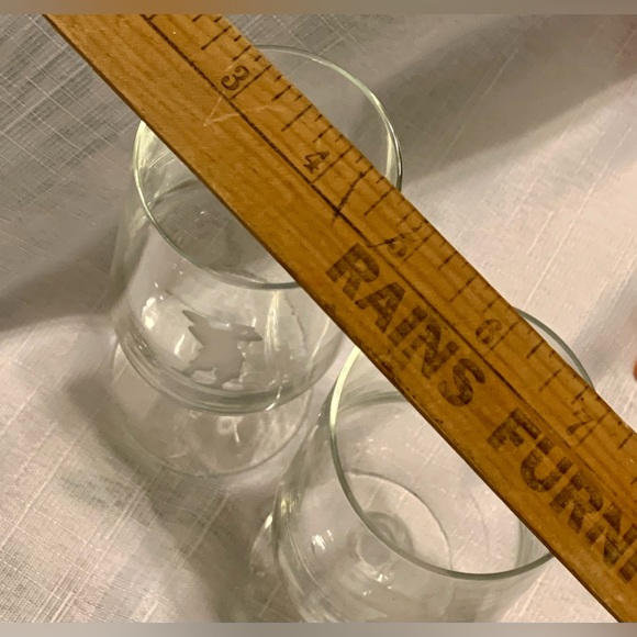 Vintage Goblets Etched Golfers Clear Water Ice Tea For Gift Set of 2 Stemware - Picture 3 of 4